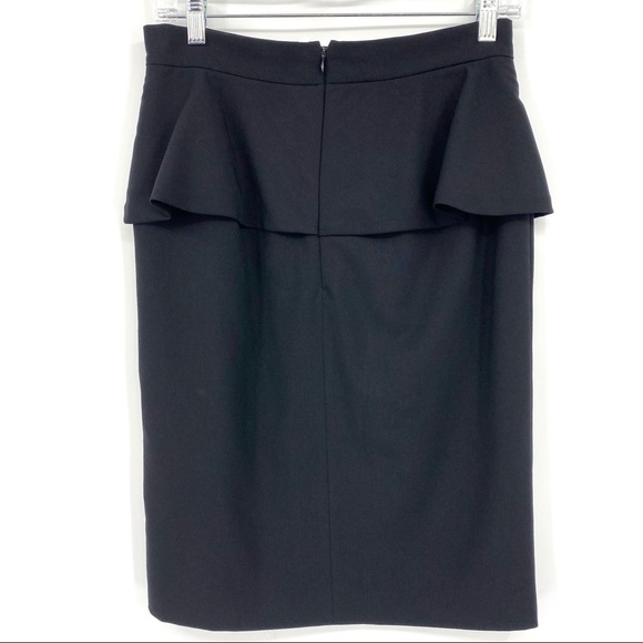 Vince Camuto Black Peplum Pencil Dress Skirt  4 - Picture 3 of 8